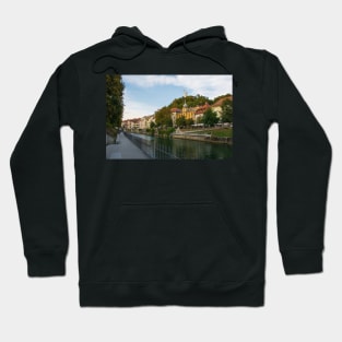 Ljubljanici River in Ljubljana, Slovenia Hoodie